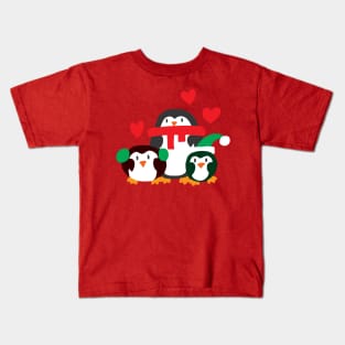 Winter Penguins Kids T-Shirt